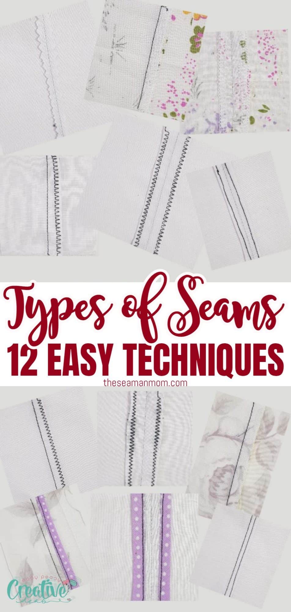 12 easy types of seams to sew