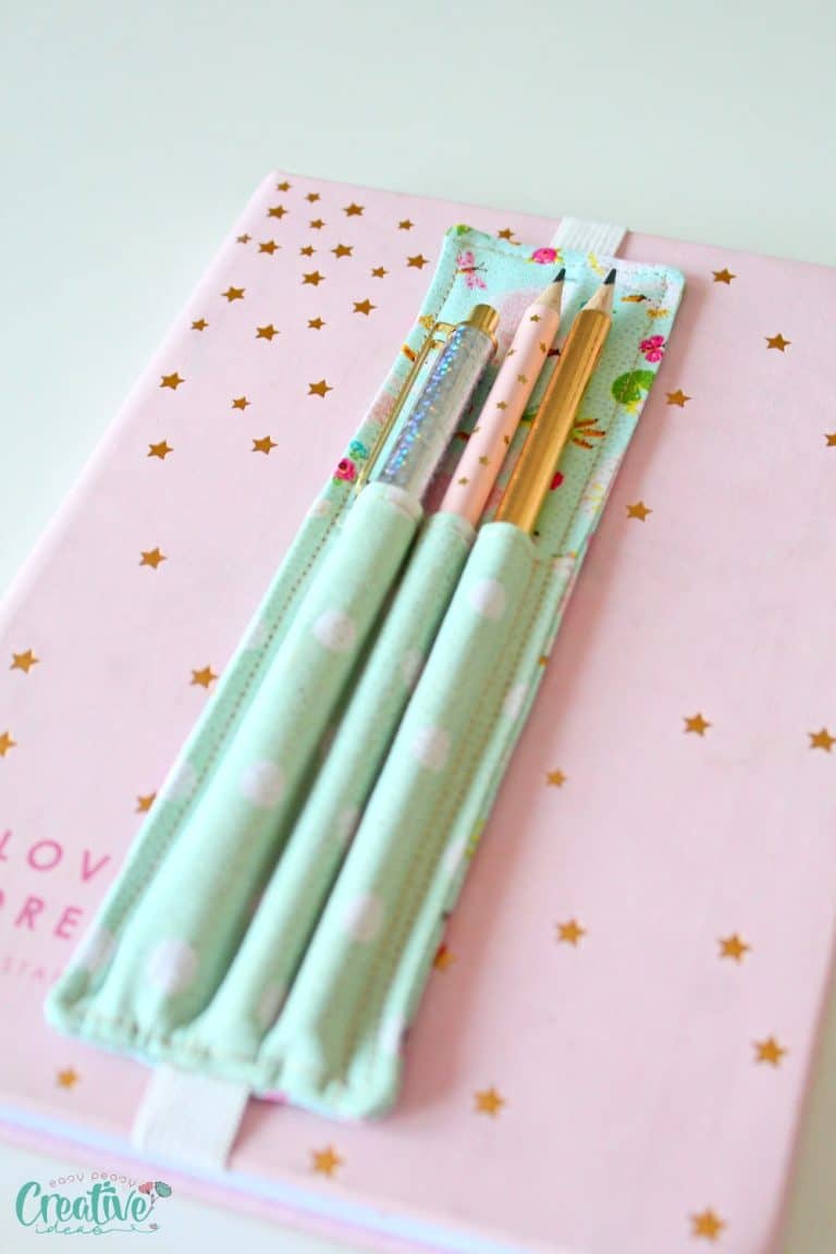 How to Sew a DIY Pen Holder for Notebook Easy Peasy Creative Ideas
