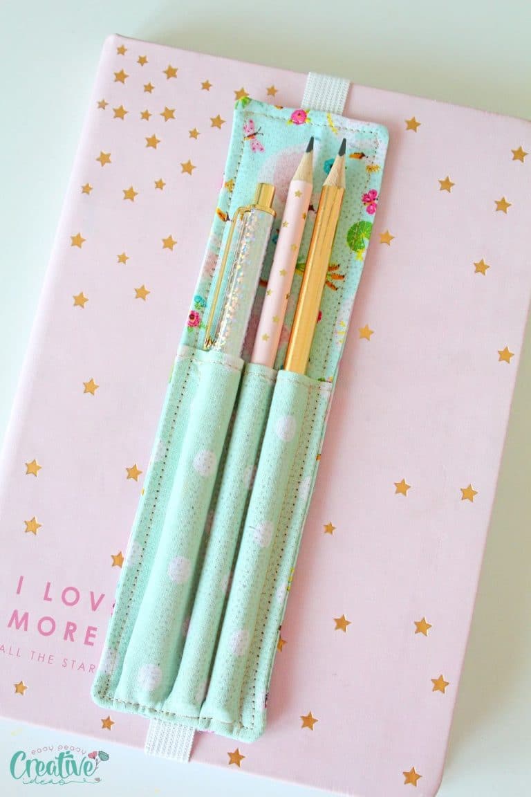 How to Sew a DIY Pen Holder for Notebook Easy Peasy Creative Ideas