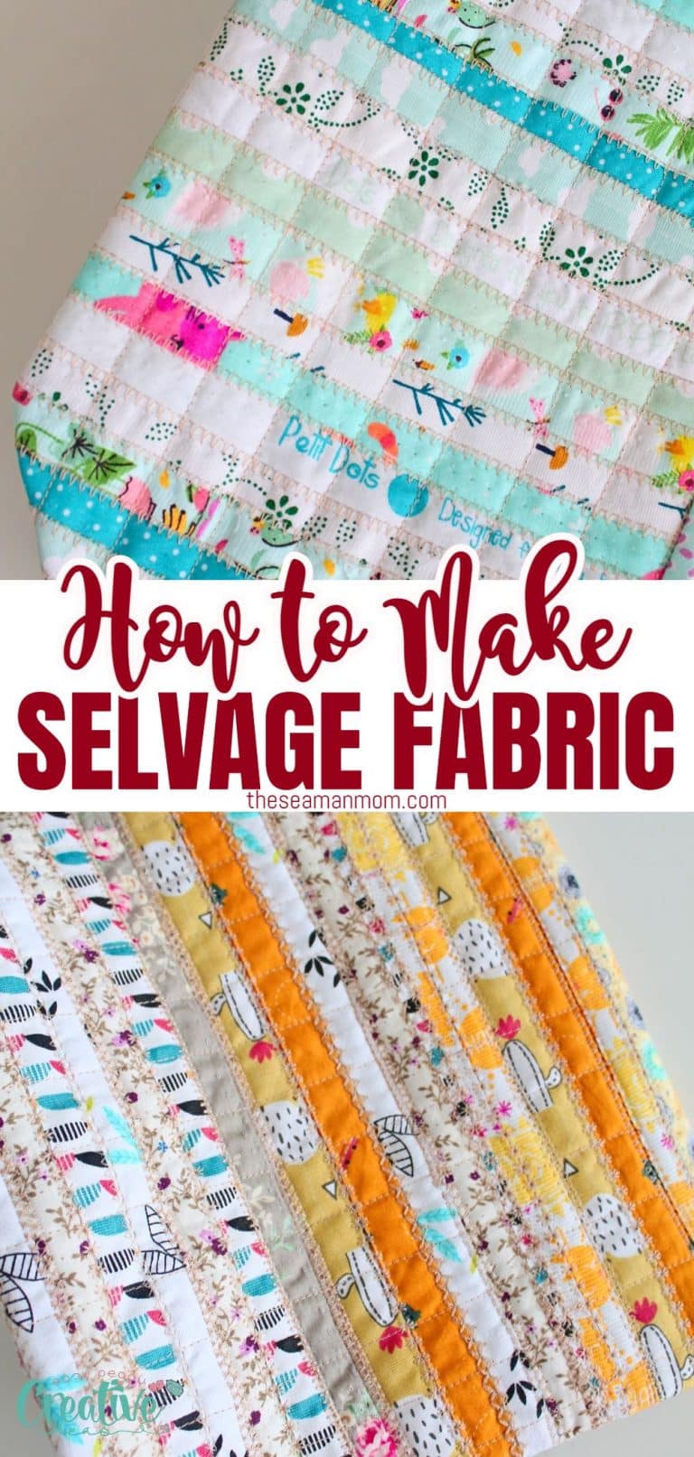 How To Make Selvage Fabric - Easy Peasy Creative Ideas