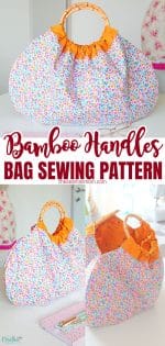 Trendy Bamboo Handle Bag Sewing Pattern - Easy Peasy Creative Ideas