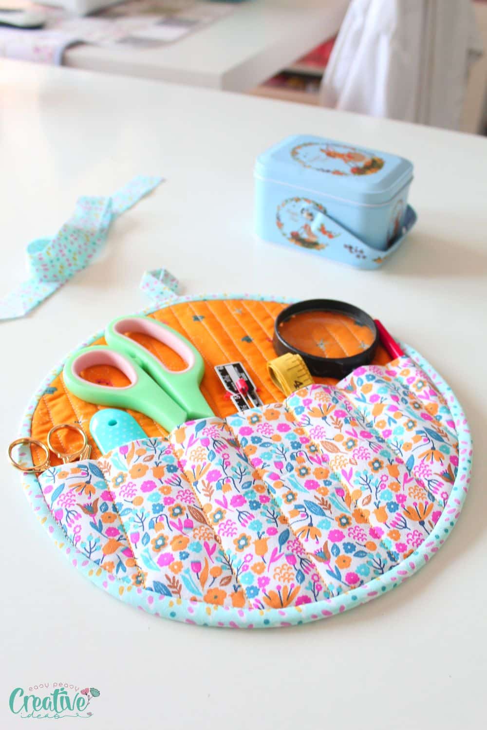 Sewing Supplies Organizer, Easy to Sew Storage - Easy Peasy Creative Ideas