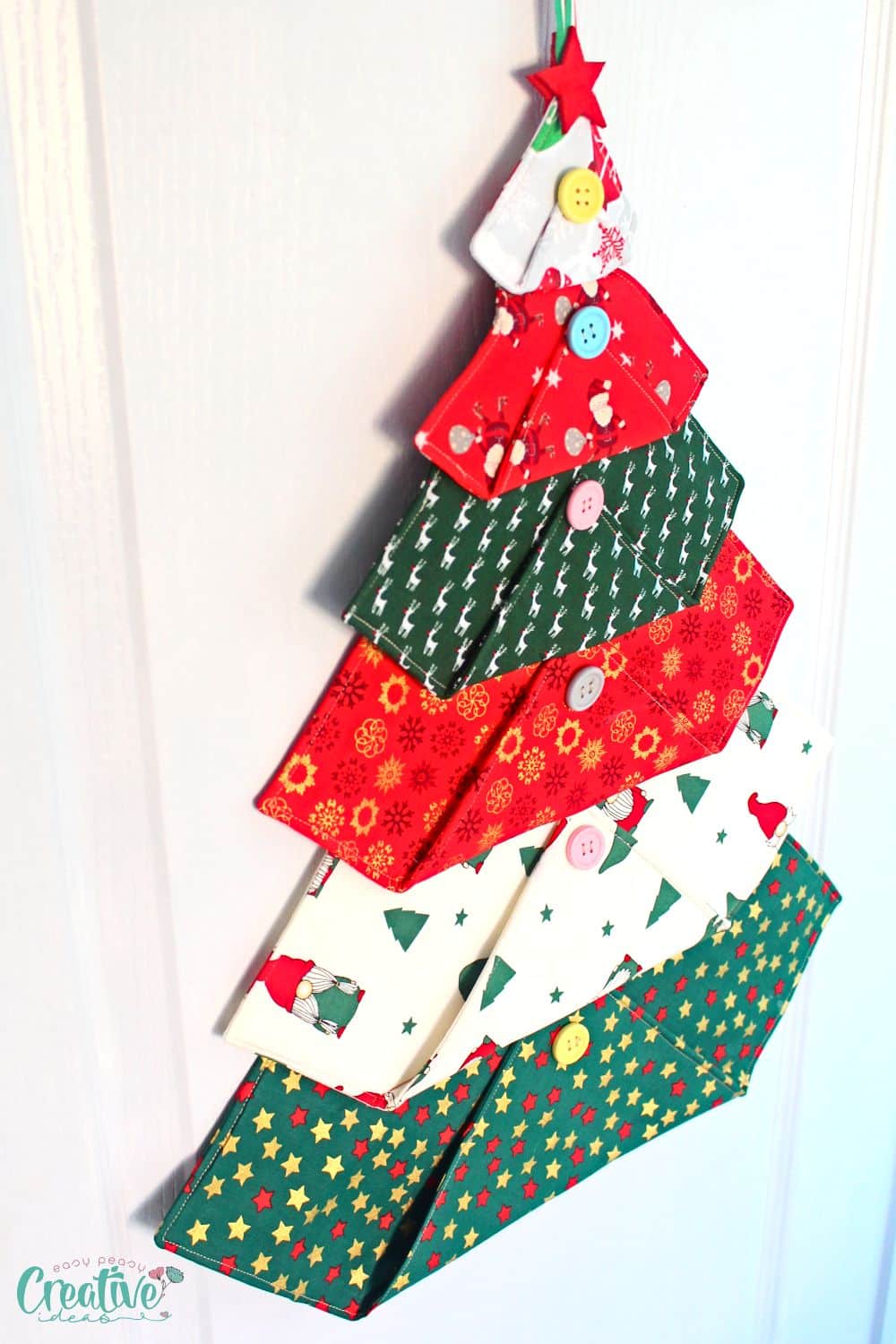 Christmas door decoration sewing tutorial