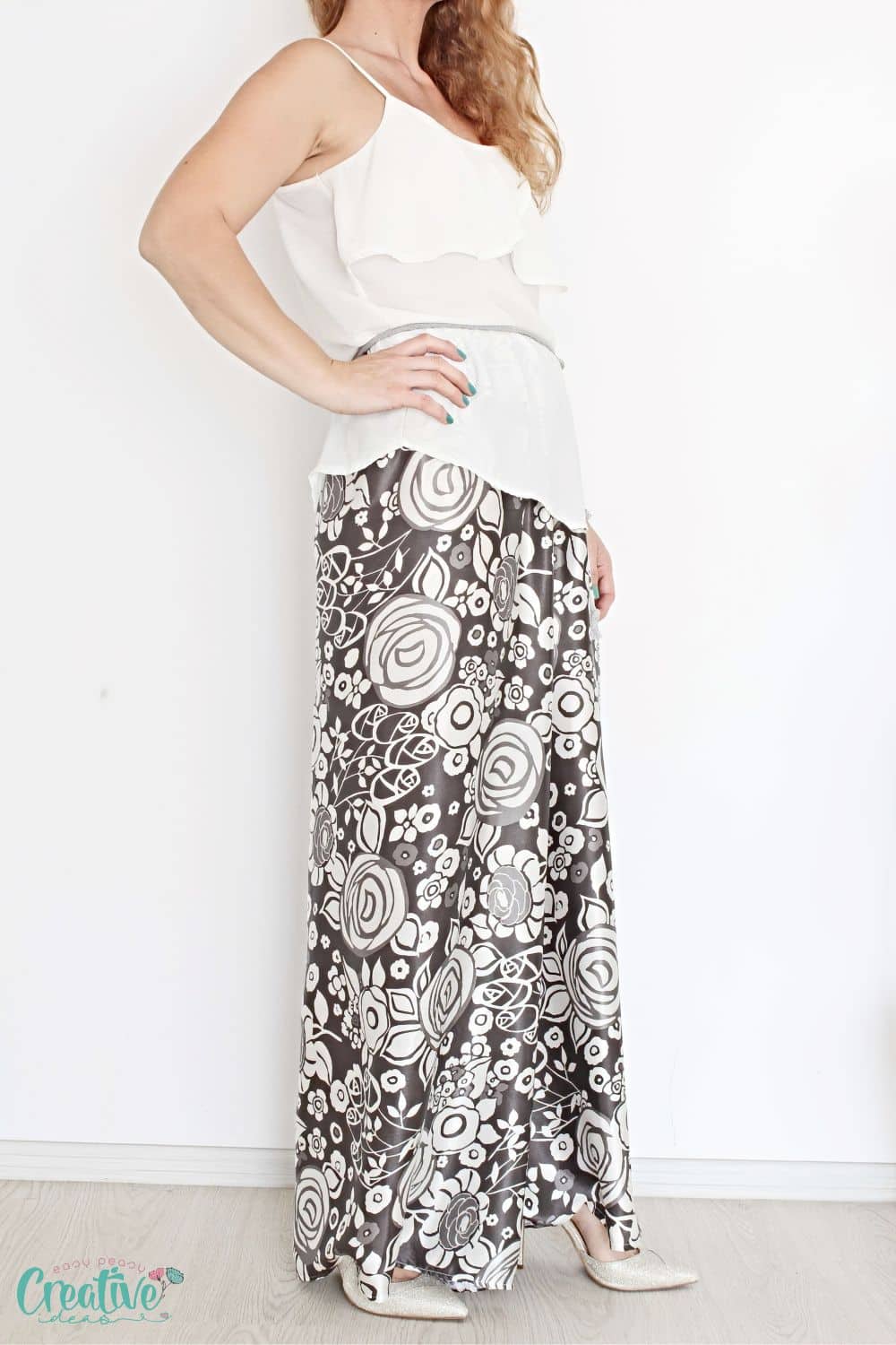 How to sew flowy wide leg pants