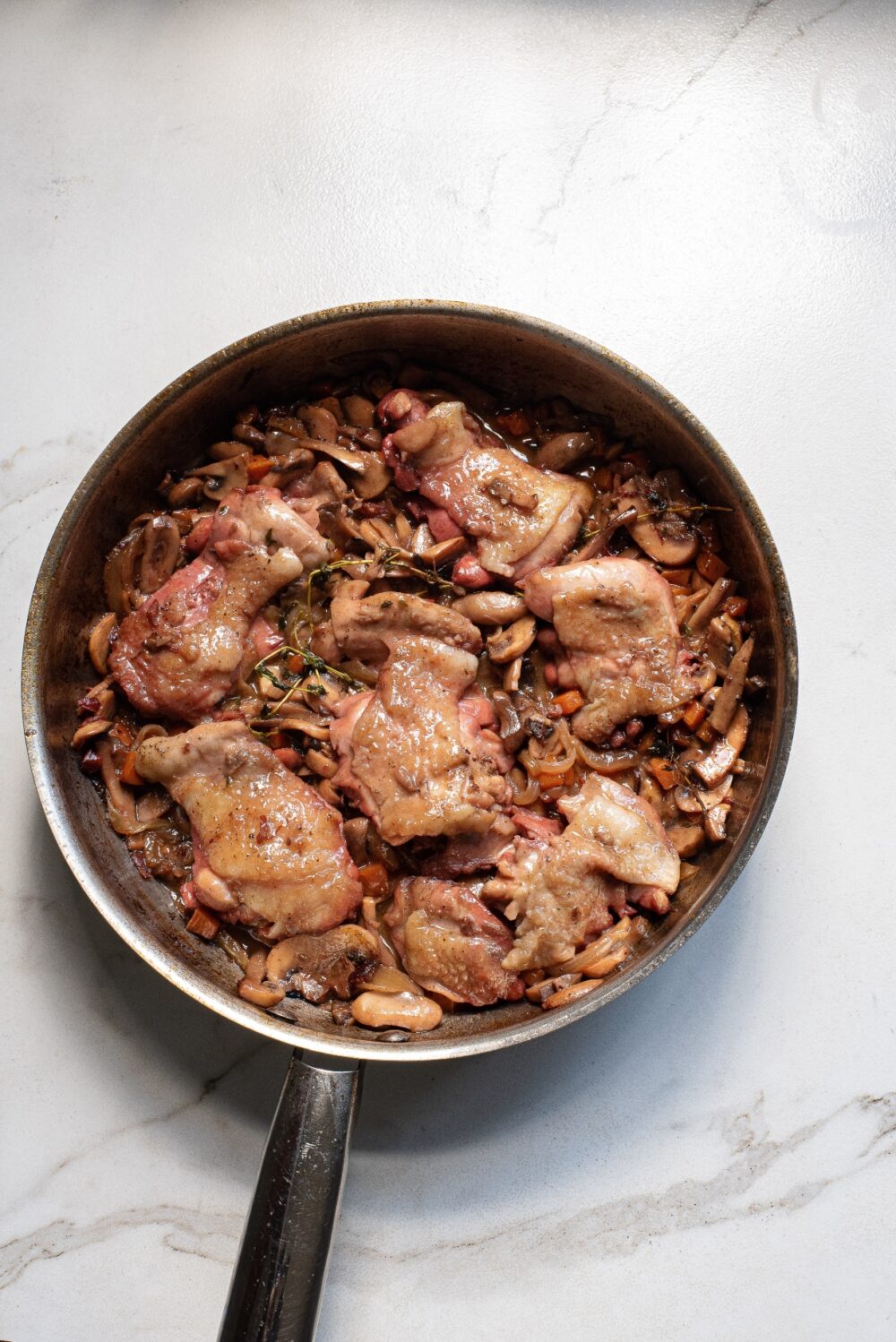 20 Minute Bone-in Skillet Chicken Thighs - Easy Peasy Creative Ideas
