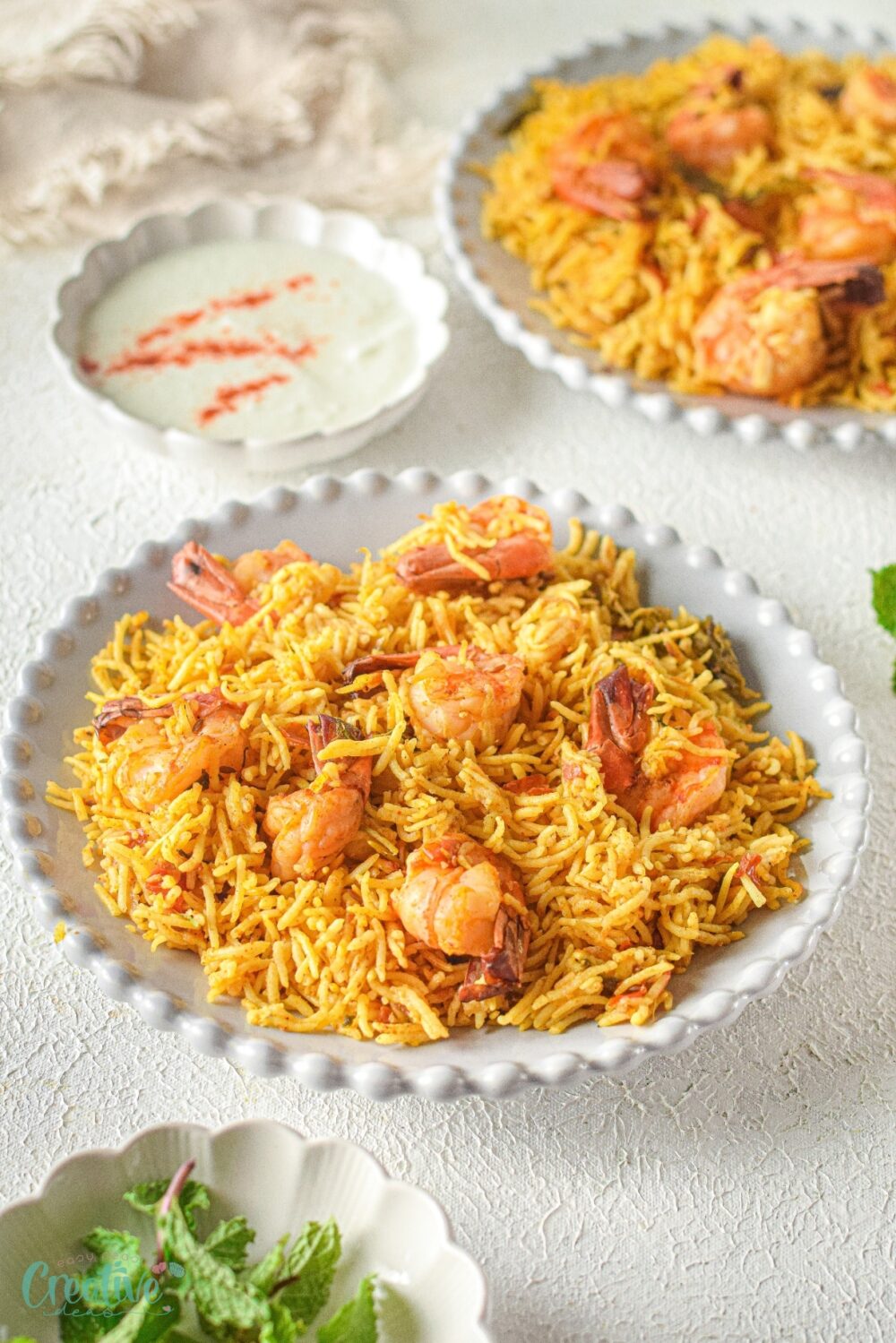 Dive into a tantalizing Instant Pot shrimp biryani! Aromatic, flavorful, and ready in no time!