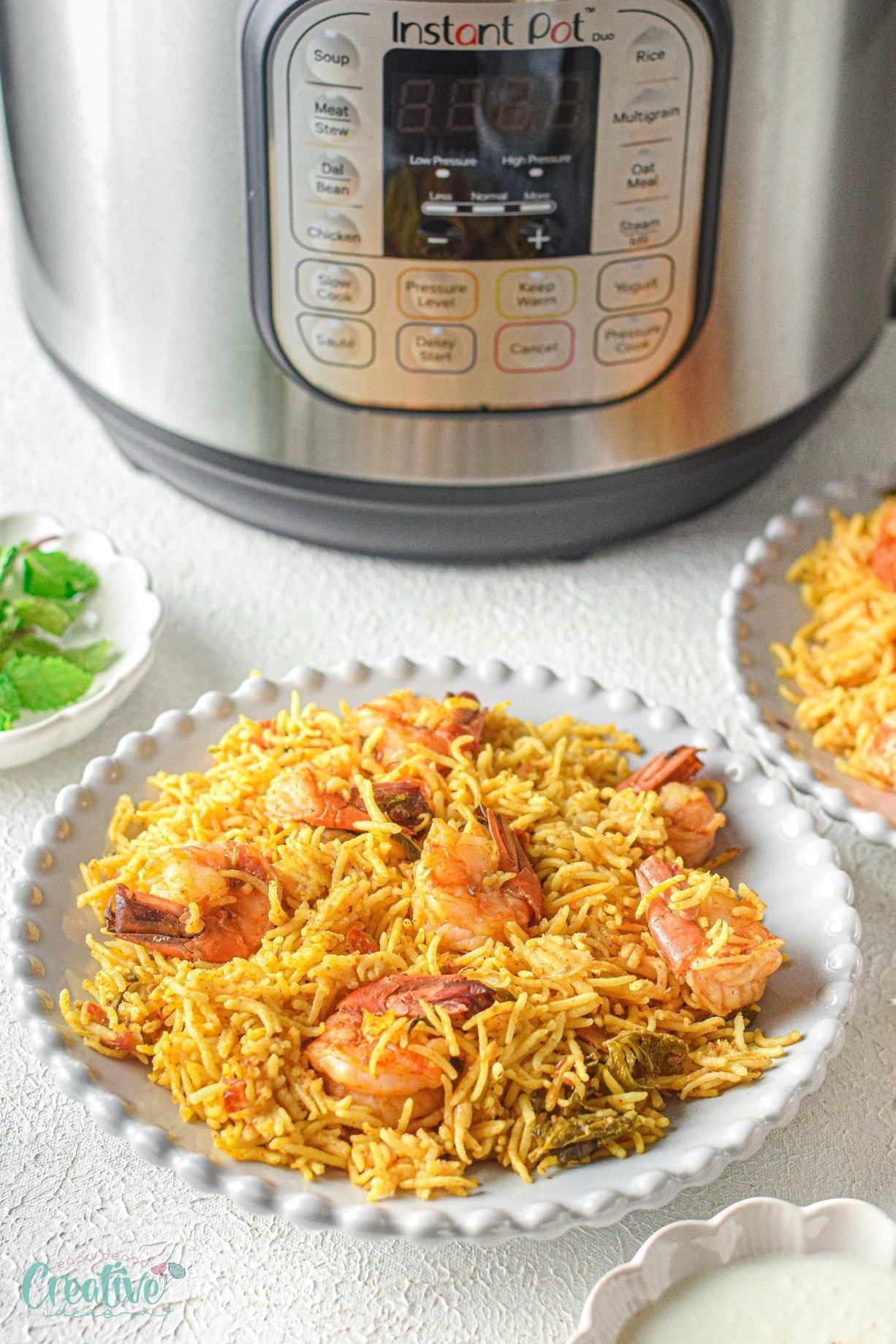 Discover the ultimate shrimp biryani Instant Pot recipe! Quick, easy, and bursting with aromatic spices!