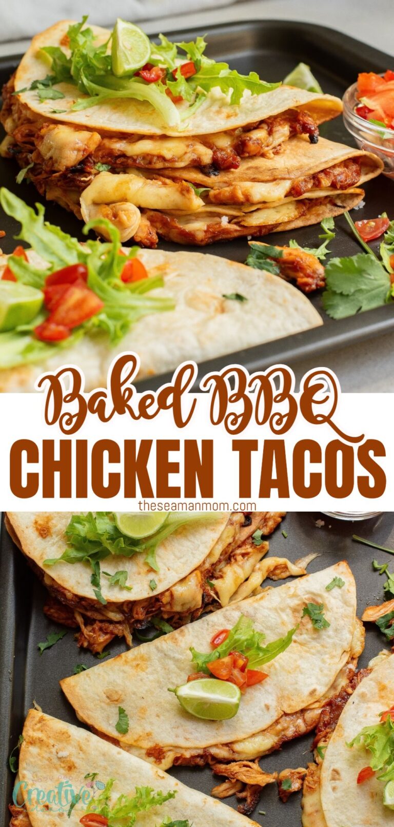 Baked Chicken Tacos With Leftover BBQ Chicken - Easy Peasy Creative Ideas