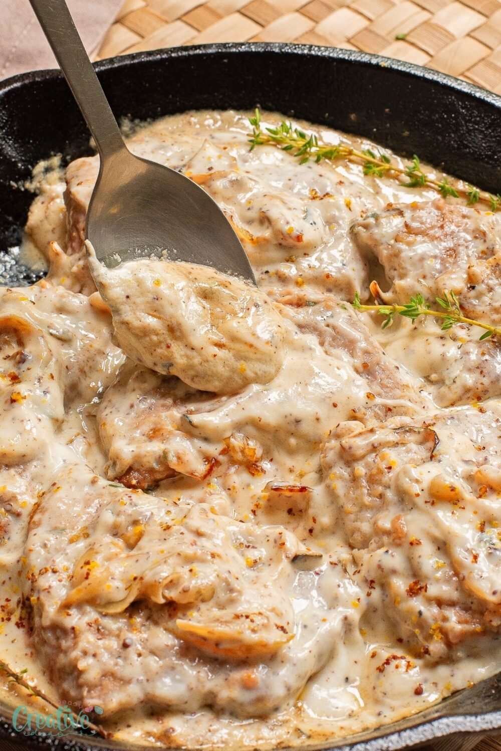 Succulent pork loin bathed in delectable mustard sauce - a mouthwatering dish ready in just 30 minutes!