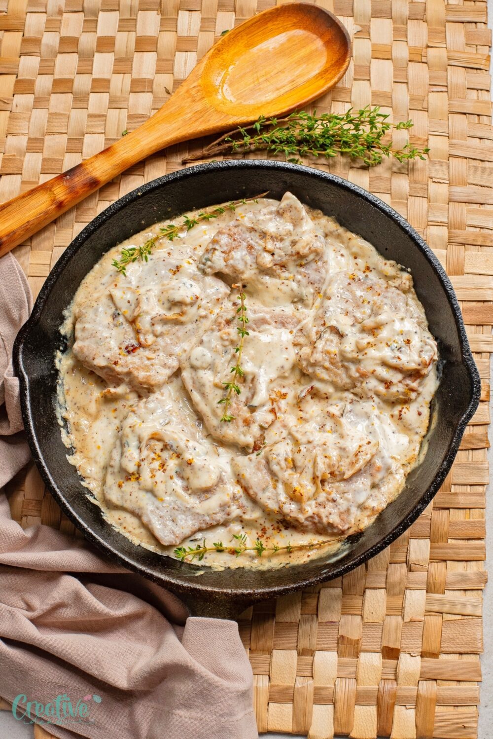 Juicy pork in tangy mustard sauce - a scrumptious meal that will delight your taste buds in no time!