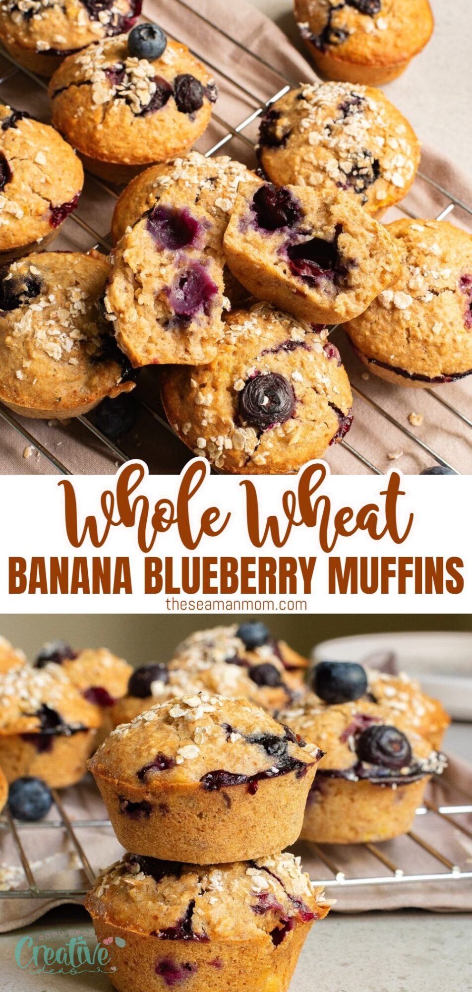 Whole wheat banana muffins: moist, flavorful, and packed with fiber. A tasty treat combining whole wheat goodness with ripe bananas. Ideal for breakfast, snack, or a sweet finish. Customize with add-ins and substitutions!