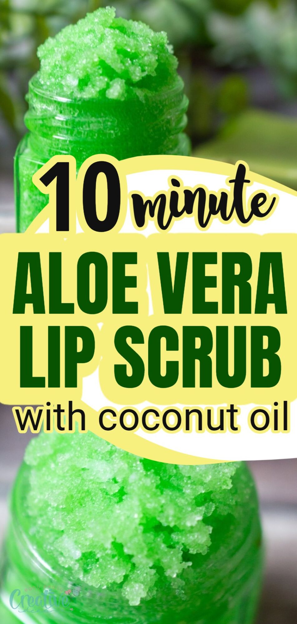 Aloe vera lip scrub