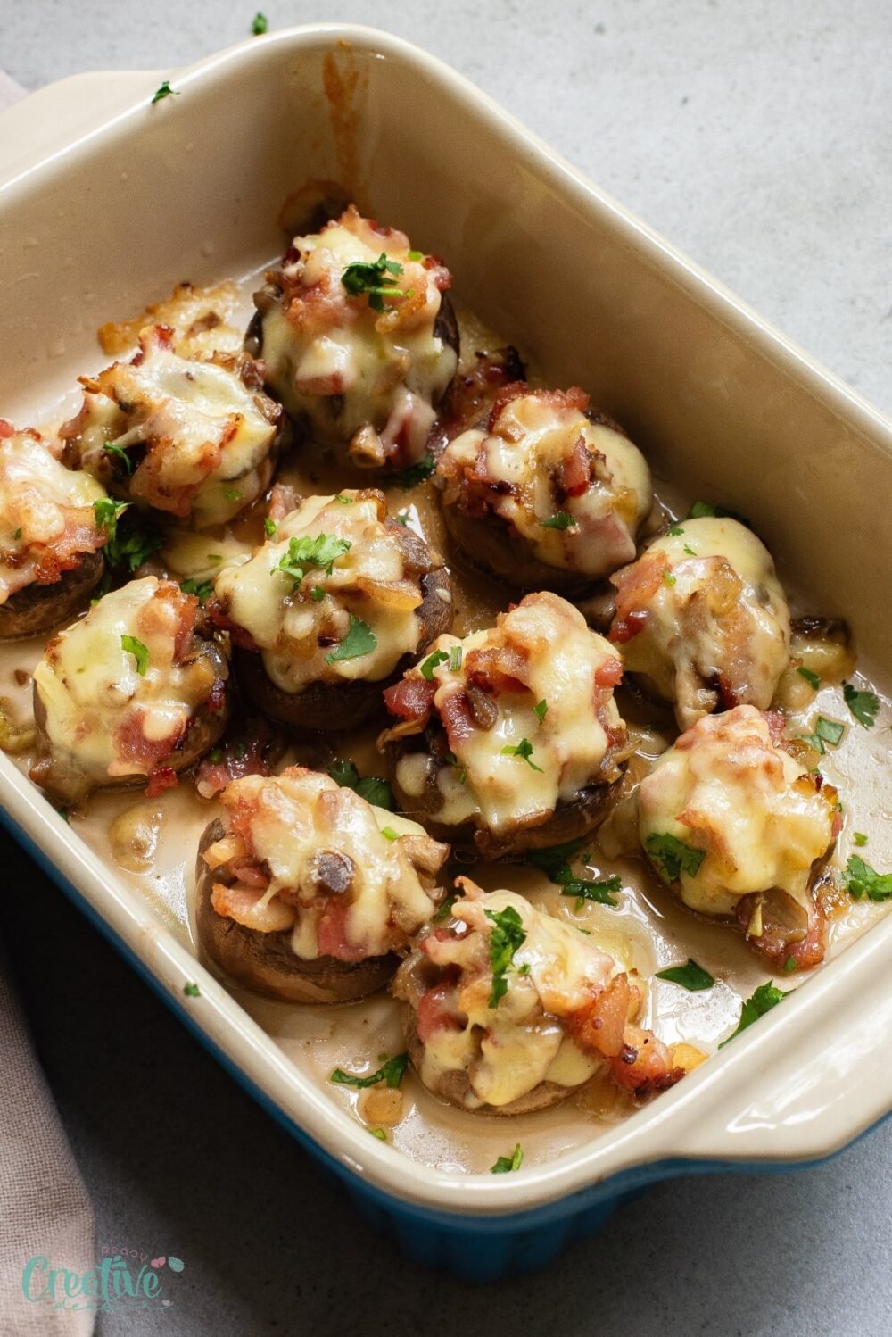 Wow your guests with bacon and cheese filled mushrooms! These flavorful bites combine savory bacon, gooey cheese, and earthy mushrooms. Perfect for any party menu.
