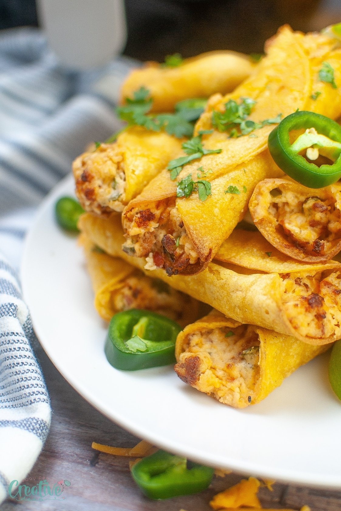 Jalapeno cream cheese taquitos in air fryer