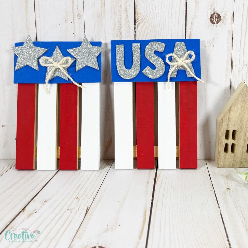 Patriotic coasters are the perfect addition to your décor, for a touch of patriotism! These coasters add charm and utility to any space!