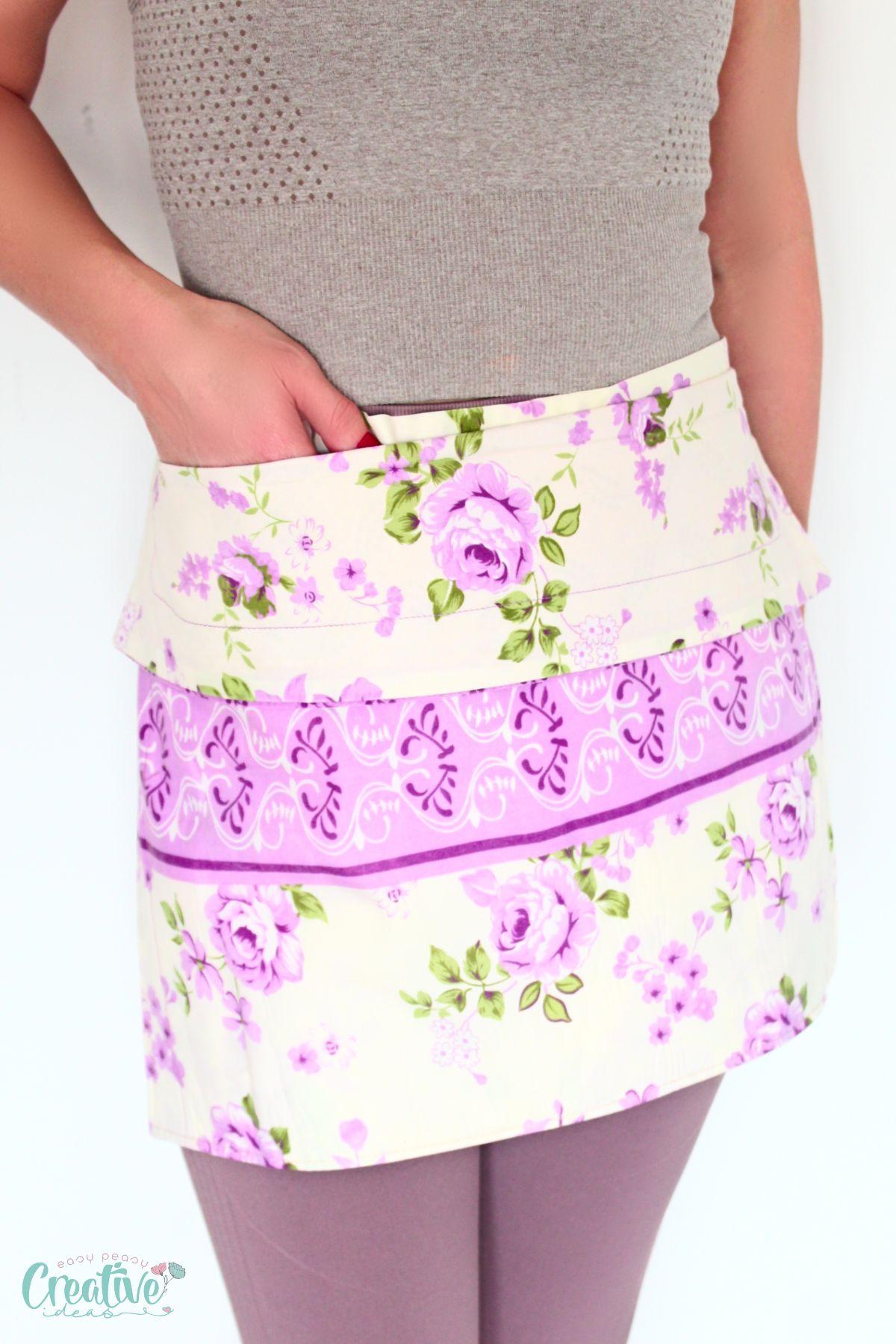 A step-by-step tutorial for creating a cute half apron using a pillowcase. Sewing enthusiasts will love this quick and easy project!