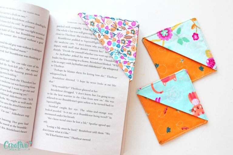 How to Make Corner Bookmarks with Scraps - Easy Peasy Creative Ideas