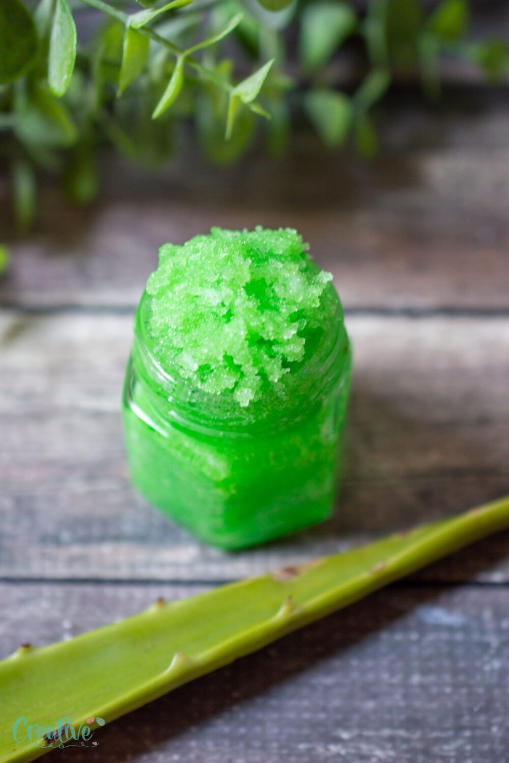 Smoothing lip scrub with aloe vera