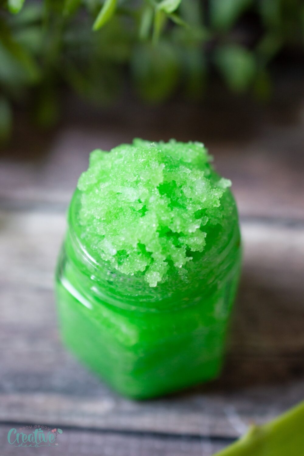 Soothing aloe vera lip scrub