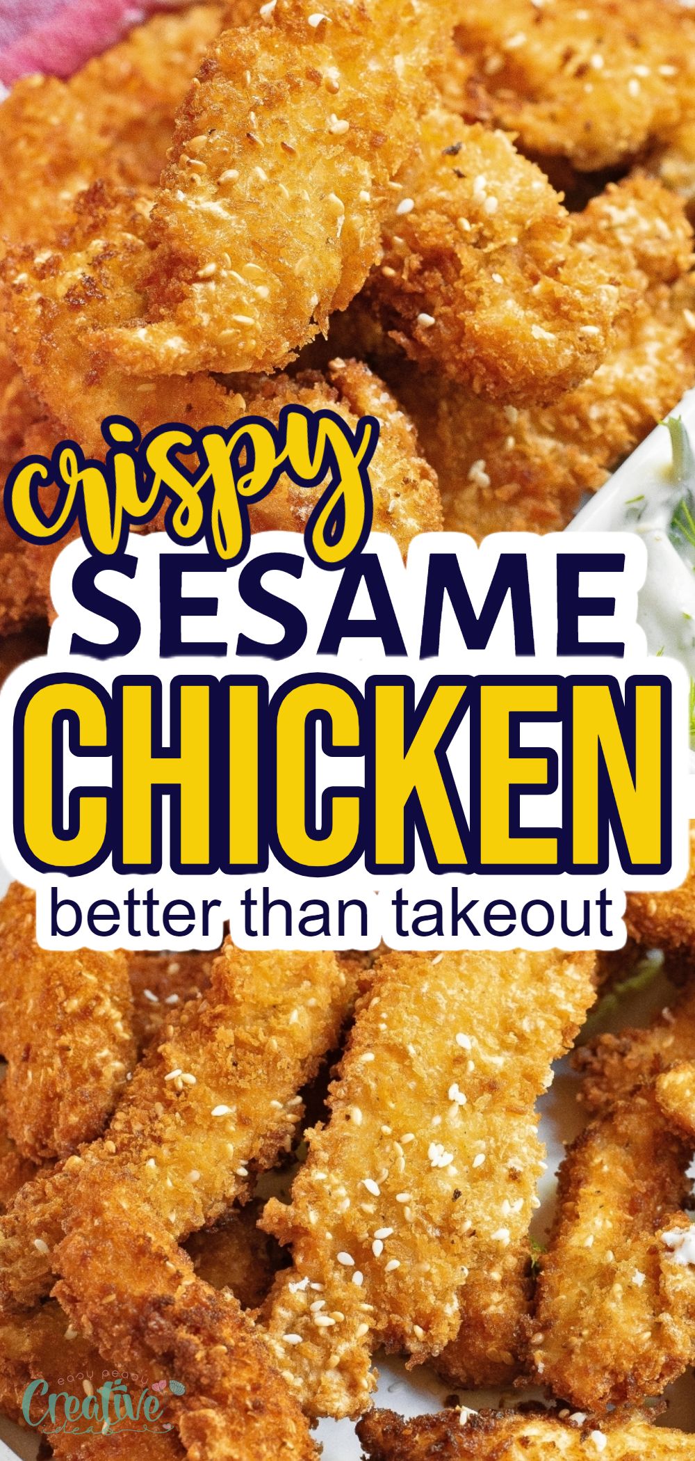 The Absolute Best Crispy Sesame Chicken - Easy Peasy Creative Ideas