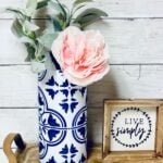 Whether you choose bright, bold tiles or a more subdued, elegant palette, your DIY tile vase will surely brighten up any corner of your home.