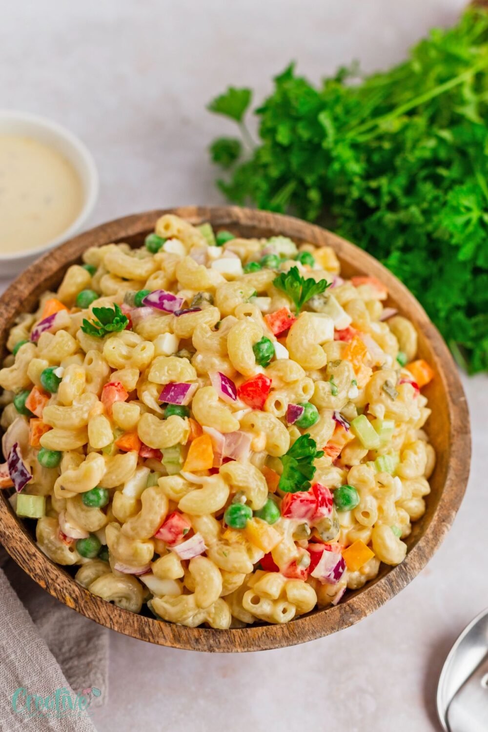 There's something about this Simple pasta salad recipe with mayo that just screams summertime.