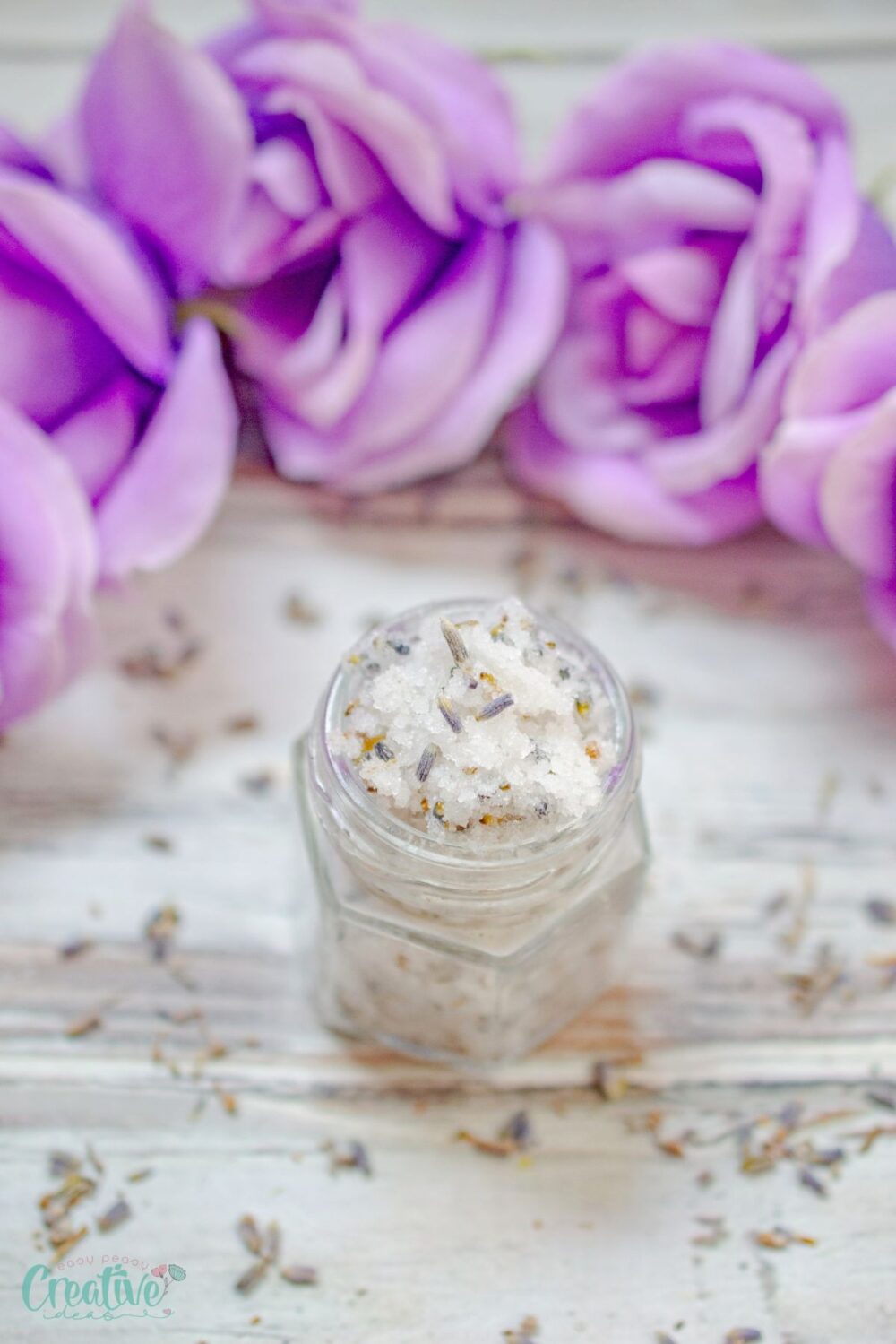 Make a simple DIY lavender lip scrub with natural ingredients for ultra-smooth lips.