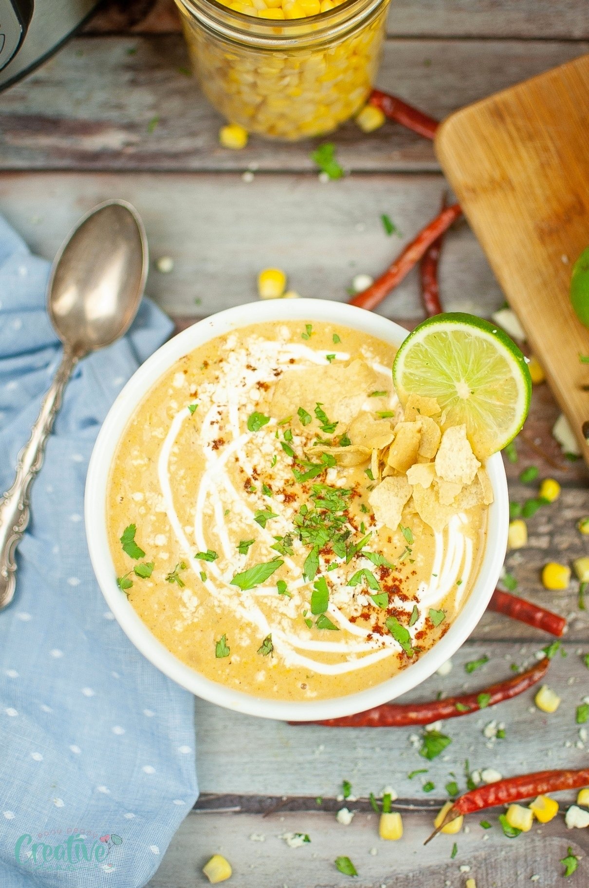 Mexican street corn soup