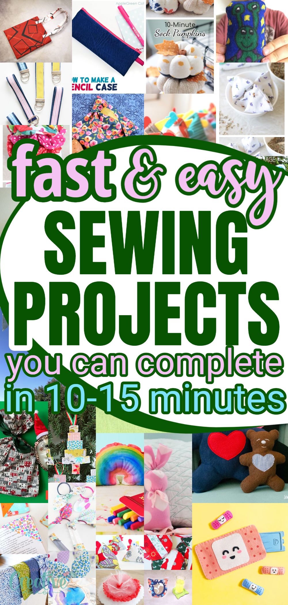 50+ Easy and quick 10-15 minutes sewing projects