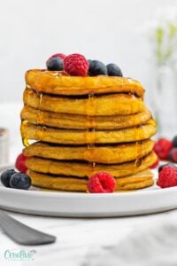 There's nothing quite like a stack of fluffy, gluten free pancakes with coconut flour to brighten up your morning.