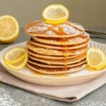 Fluffy, zesty, and packed with creamy flavor, lemon Greek yogurt pancakes are the perfect breakfast treat!