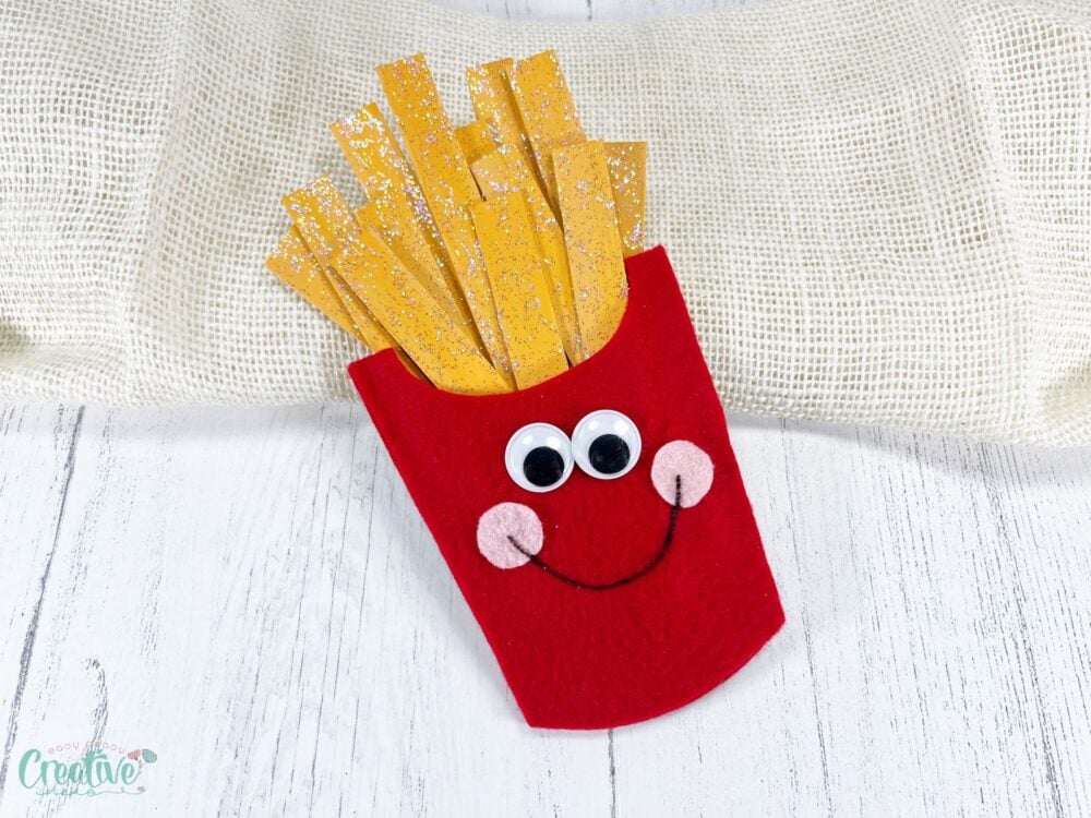 Create a fun French fries craft with just a handful of materials like craft sticks, felt, and glue!