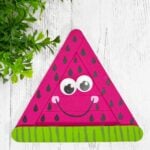 This craft sticks watermelon is one of my favorite summer crafts.
